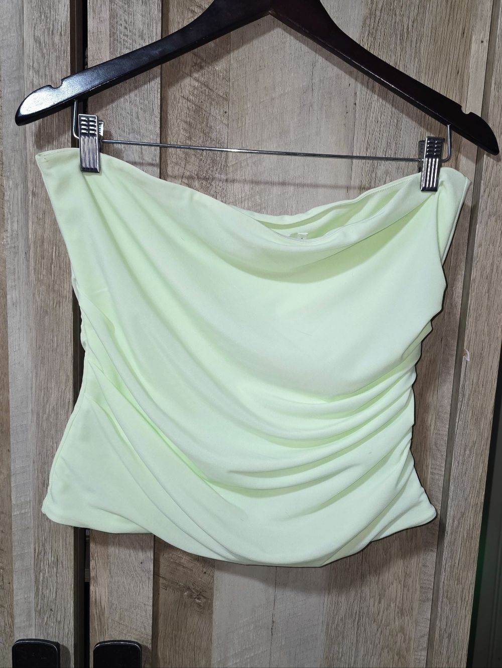 Helmut Lang Electric Yellow Twist Tube Top